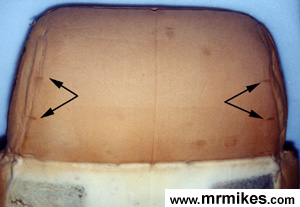 Locate Holes in Back of Headrest